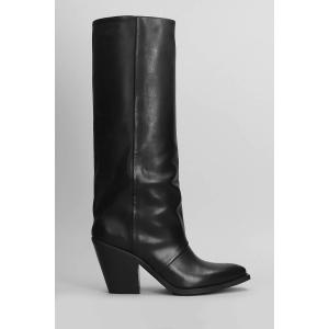 Stivali texani  in Pelle Nera