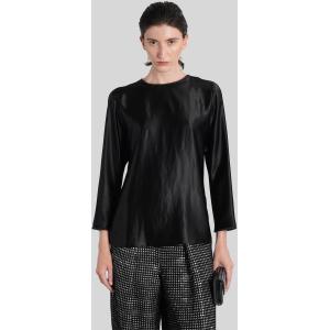 Blusa  in Seta Nera