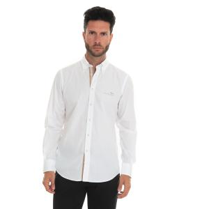 Harmont & Blaine Camicia cotone manica lunga Bianco Cotone Uomo