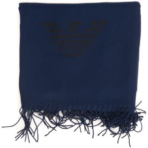 Emporio Armani Sciarpa pashmina Blu Poliestere Uomo