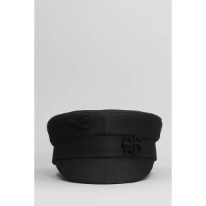 Cappello Baker Boy in Cotone Nero