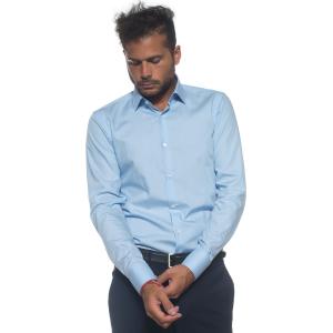 BOSS Camicia classica da uomo Celeste Cotone Uomo