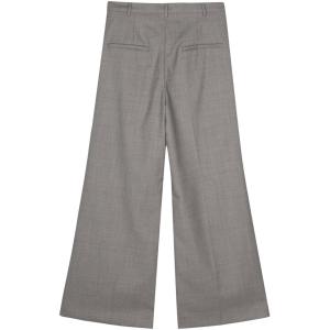 Wide Wool Trouser Low Classic Grigio Taglia L