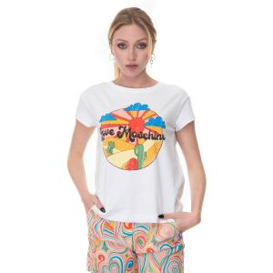 Love Moschino T-shirt Bianco Cotone Donna