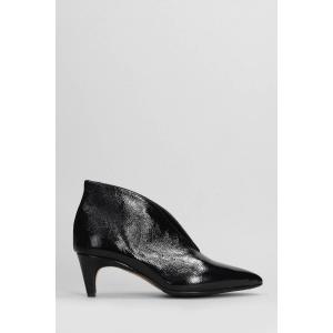 tronchetti tacco alto in Pelle Nera