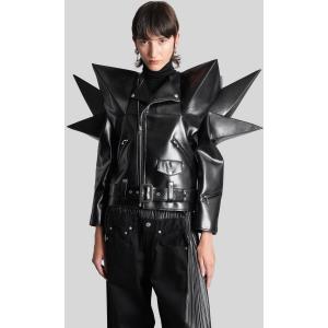 Giacca Biker  in Poliuretano Nero