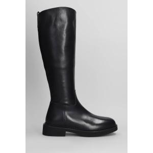 Stivali tacco basso  in Pelle Nera