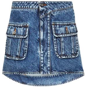 Minigonna con design curvo