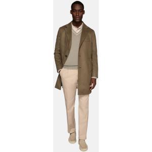 Boggi, Cappotto In Puro Cashmere Monopetto, Uomo, Marrone, Taglia: 46