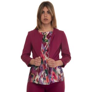 Pennyblack Giacca corta lisca Ciclamino Acetato Donna