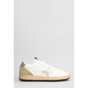 Sneakers in pelle e camoscio Bianco