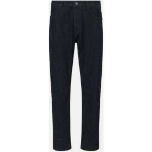 Boggi, Jeans In Denim Di Cotone Cimosato Blu Scuro, Uomo, Blu Scuro, Taglia: 32