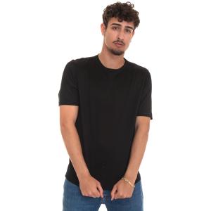 Gran Sasso T-shirt manica corta girocollo Nero Cotone Uomo