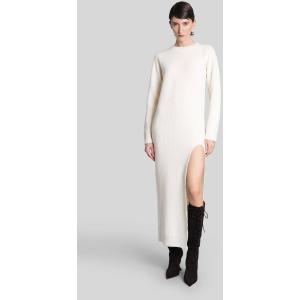 Abito corto in Lana Beige