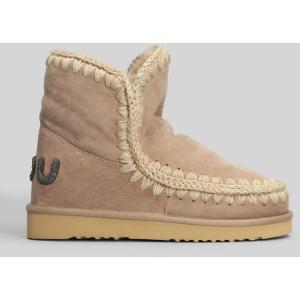 tronchetti tacco basso Eskimo 18 in Camoscio Cammello