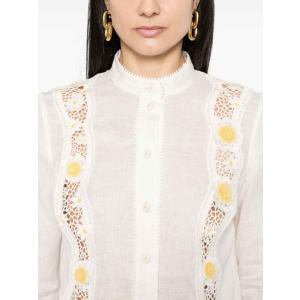 Camicia Di Lino Bianco Zimmermann Bianco Taglia 1 Zimmermann  Taglia 1