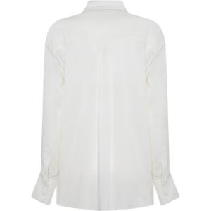 Camicia Bianca In Misto Viscosa Fabiana Filippi Bianco Taglia 42 Fabiana Filippi  Taglia 42