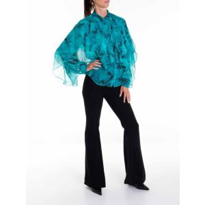 Camicia Con Stampa Fantasia A Maniche Lunghe Roberto Cavalli Blu Taglia 40 Roberto Cavalli Taglia 40