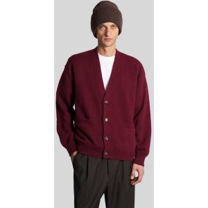 Cardigan  in Lana Bordeaux