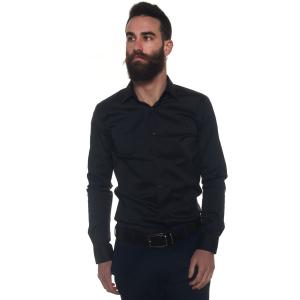 BOSS Camicia classica da uomo Herwing Blu Cotone Uomo