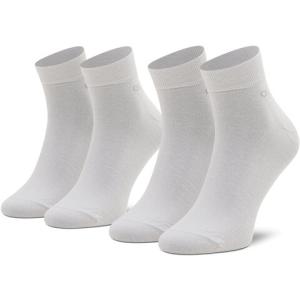 33-Set di 2 paia di calzini corti da uomo 701218706 Bianco