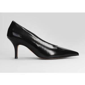 Decollete  in Pelle Nera