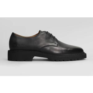 Stringate Derby in Pelle Nera
