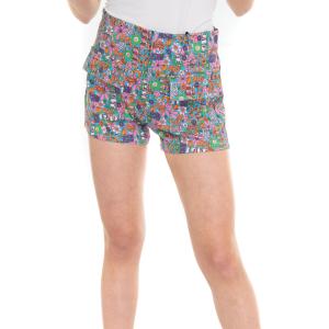 Chiara Ferragni Shorts Multicolor Cotone Donna