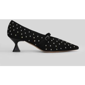 Decollete  in Camoscio Nero