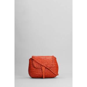 Borsa a spalla Mini City Bag in Pelle Arancione