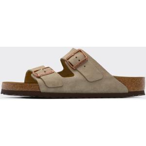 birkenstock Ciabatta Arizona Suede Leather Taupe