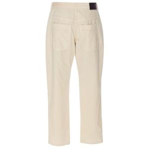 Pantaloni In Velluto Cloe Pinko Bianco Taglia 30 Pinko  Taglia 30
