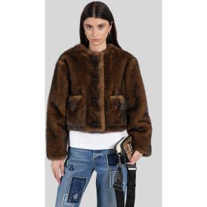 Pelliccia & Shearling  in Poliestere Marrone