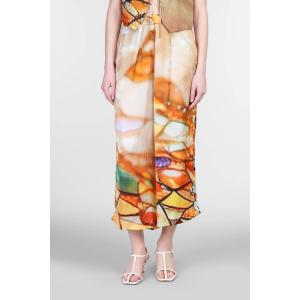 Pantalone  in Cupro Multicolor