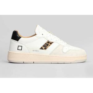 Sneakers Court 2.0 Vintage in pelle e camoscio Bianco