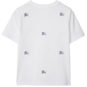 Shirt Ekd Girocollo In Cotone Burberry Bianco Taglia 8Y Burberry  Taglia 8Y