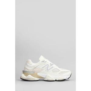 Sneakers 9060 in Camoscio e Tessuto Bianco