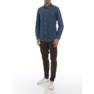 Camicia Slim In Denim Colletto Button-down Polo Ralph Lauren Blu Taglia S Polo Ralph Lauren  Taglia S