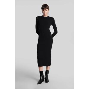Abito lungo Liette in Cashmere Nera