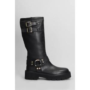 Anfibi Samuel in Pelle Nera