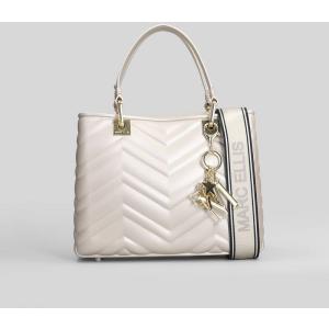 Borsa a spalla Flat Krissy S Wave in Gomma Taupe