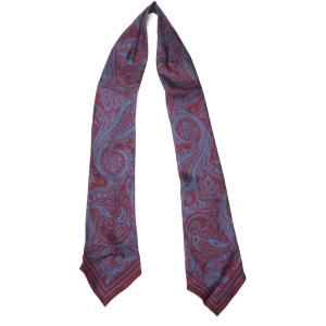 Ermenegildo Zegna Sciarpa ascot Bordeau Seta Uomo