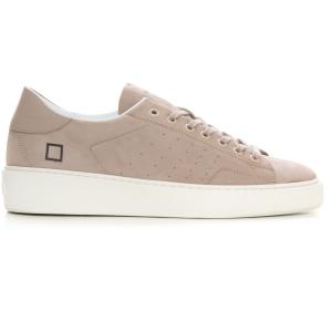 D.A.T.E. Sneakers con lacci Levante Beige Pelle Uomo