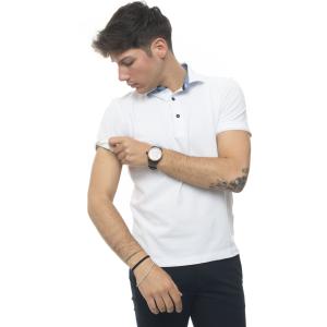 Andrea Fenzi Polo manica corta Bianco Cotone Uomo