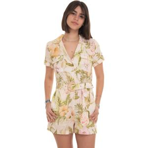 Guess Tuta a kimono Multicolor Lino Donna