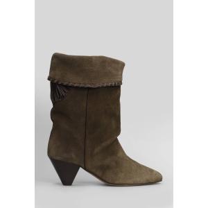 tronchetti tacco alto Dalby in Camoscio Khaki