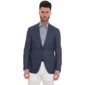 Canali Giacca 2 bottoni Blu Lana Uomo