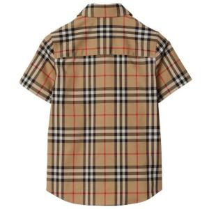 Camicia A Maniche Corte Burberry Marrone Taglia 8Y Burberry  Taglia 8Y