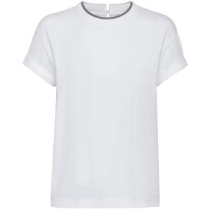 T-shirt con orlo a contrasto