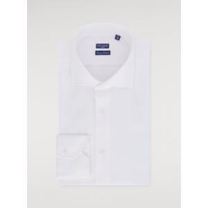 Camicia in cotone trama diagonale